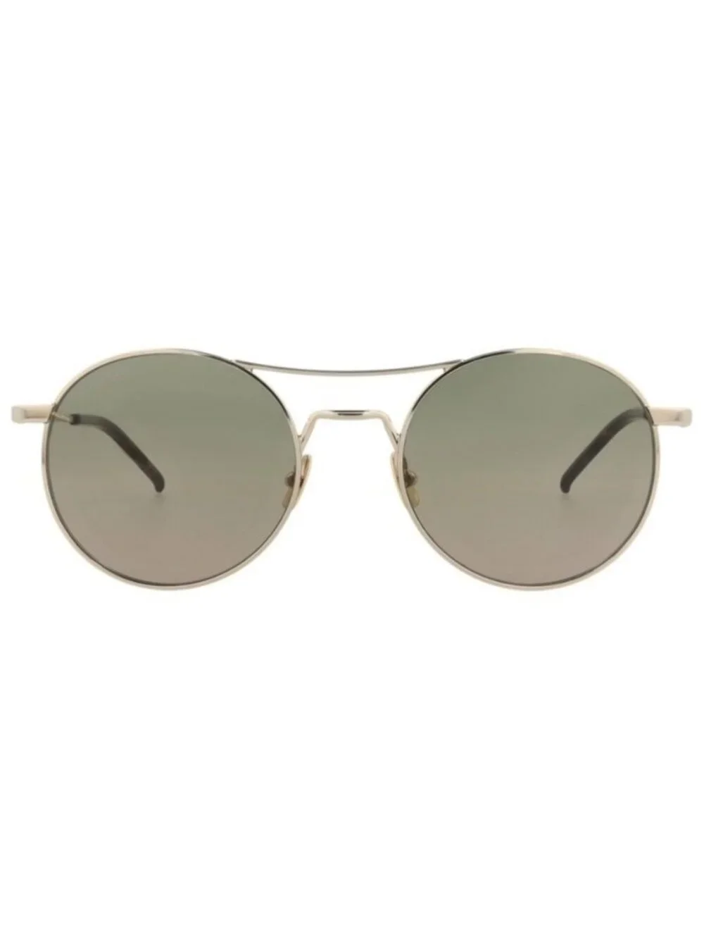 New Saint Laurent Mens Round/Oval Gold Gold Green Fashion Designer Sunglasses